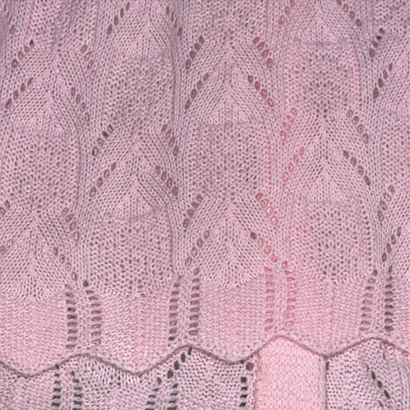 Vtg Womens Cardigan Sweater Medium Cape Shawl Open Weave Design Button USA Lot - Picture 8 of 16